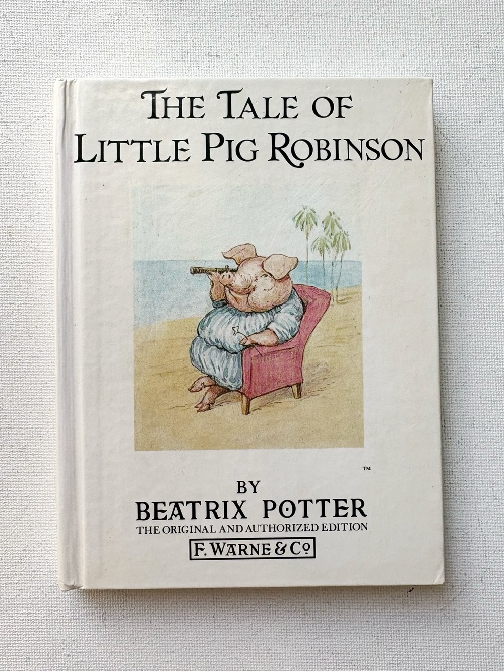 Vintage 1988 Hardcover of The Tale of Little Pig Robinson Beatrix Potter